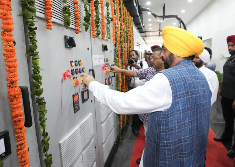 मुख्यमंत्री मान और अरविंद केजरीवाल की ओर से मोहाली में 145.26 करोड़ रुपए की लागत से स्थापित किया सीवेज ट्रीटमेंट प्लांट को जनता को समर्पित 1 CM Mann