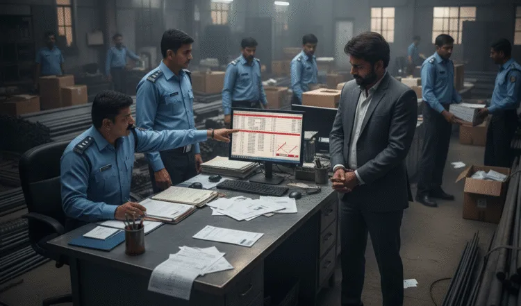 GST Fraud via Fake Firm in Iron & Steel Sector