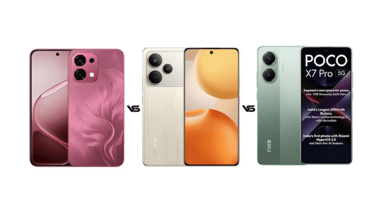 Oppo F31 5G vs Realme P4 Pro 5G vs Poco X7 Pro 5G