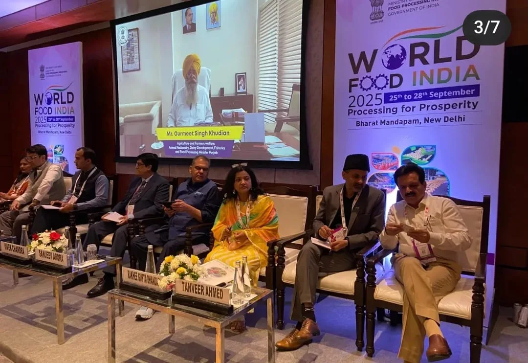 मंत्री अरोड़ा के नेतृत्व में पंजाब के प्रतिनिधिमंडल ने भारत मंडपम में आयोजित वर्ल्ड फूड इंडिया-2025 कार्यक्रम में की भागीदारी 1 Sanjeev Arora
