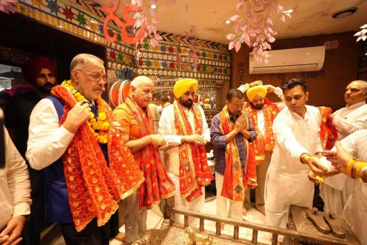 श्री काली माता मंदिर, पटियाला में 75 करोड़ रुपए के विकास कार्यों का शुभारंभ 1 CM Mann