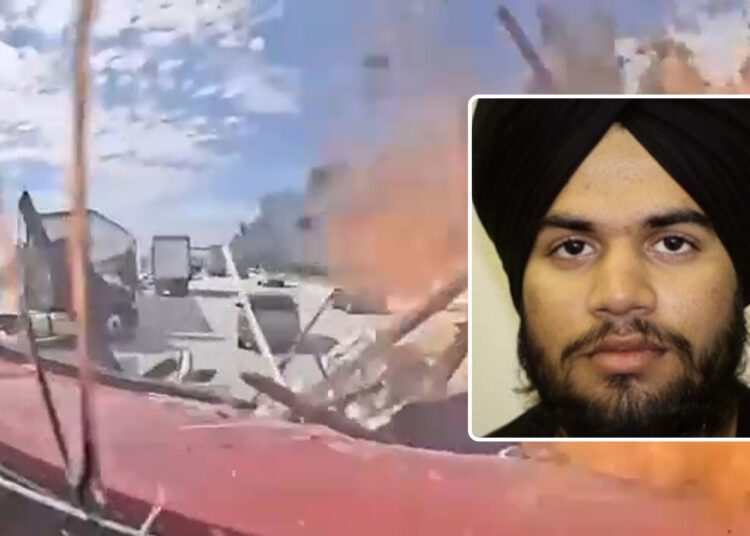 America california truck accident; punjabi driver arrest