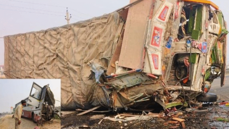 Patiala Road Accident : Roadways बस-ट्रक की सीधी टक्कर, Conductor की दर्दनाक मौत, 12 यात्री घायल 1 Punjab Truck Roadways Bus Accident Conductor Death