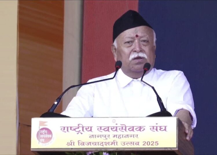 Rashtriya swayamsevak sangh (rss) chief mohan bhagwat