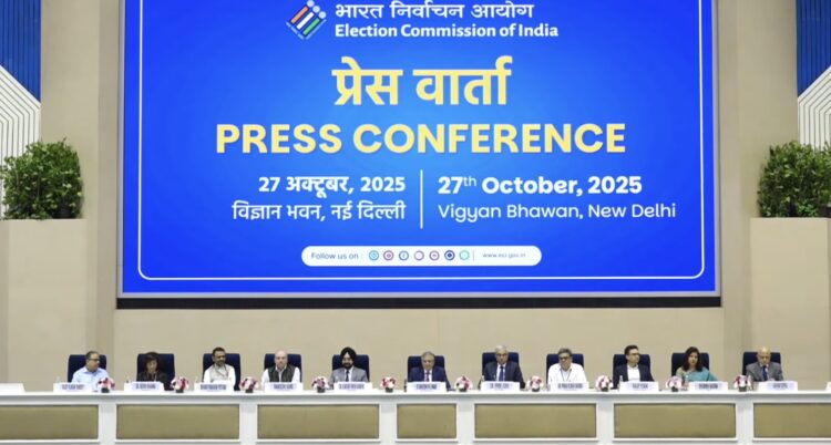 Chief election commissioner Gyanesh Kumar announced Phase II