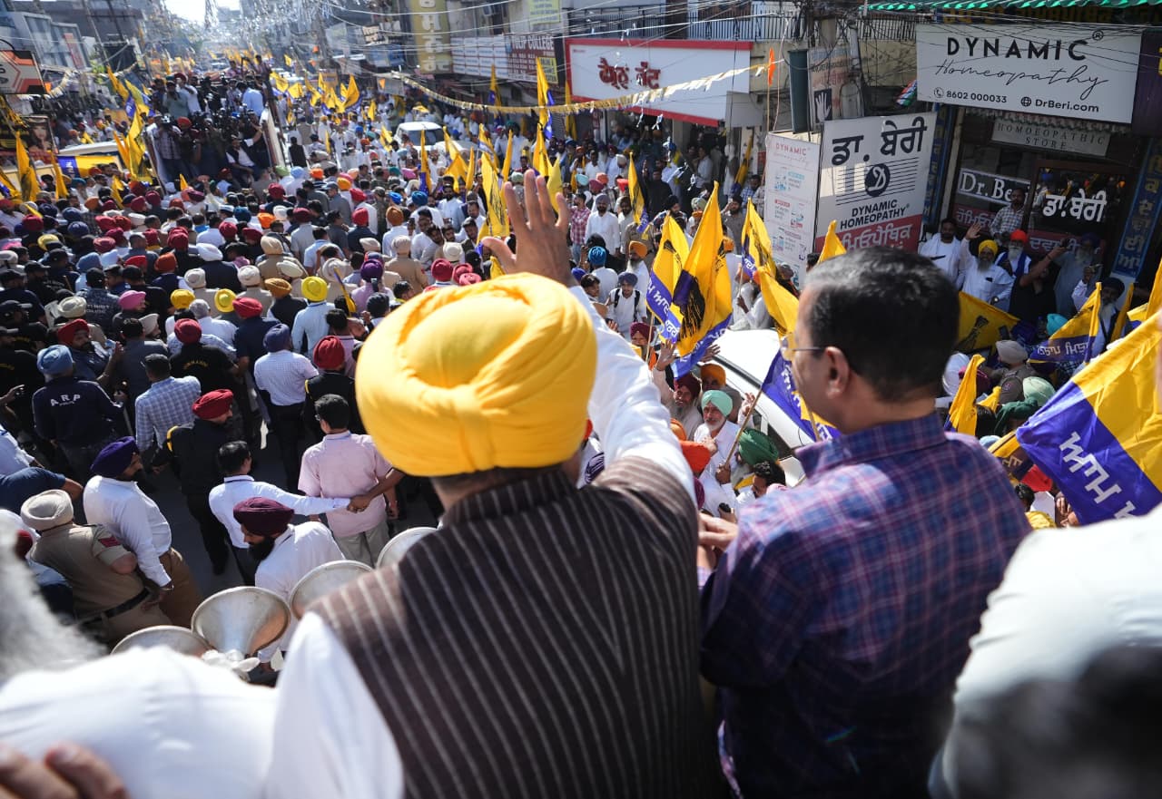 पंजाब का बेटा चला रहा है जनता की सरकार — मान और केजरीवाल का तरनतारन में संदेश 6 6