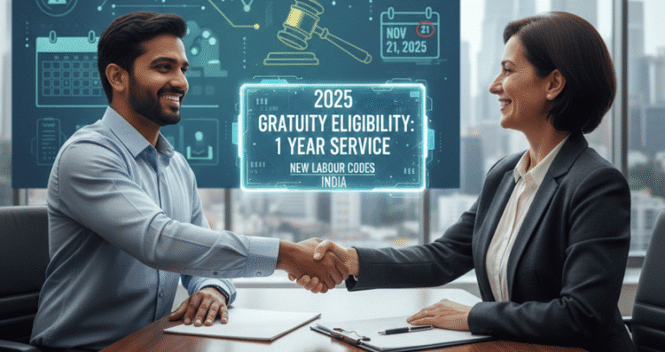 Gratuity New Rule: एक साल की नौकरी पर भी मिलेगा पैसा, 21 नवंबर से लागू 1 Gratuity New Rules 2025 India