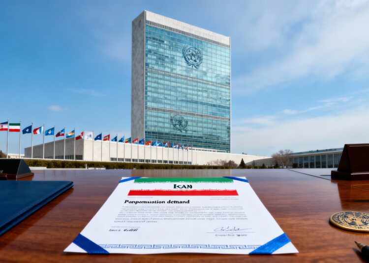 Iran Israel War Compensation demand letter to UN