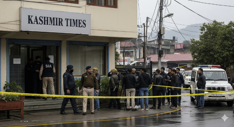 Kashmir Times Raid News