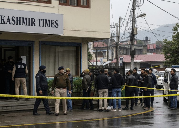 Kashmir Times Raid News