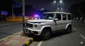 Mercedes Accident in Delhi