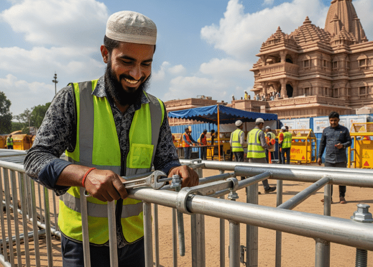 Ram Mandir Dhwajarohan Muslim Workers