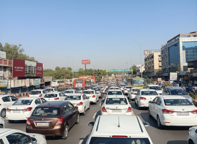 Zirakpur Chandigarh Traffic Jam