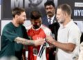 Lionel Messi in Hyderabad: राहुल गांधी और मेसी की मुलाकात ने जीता दिल, देखें वीडियो 4 Rahul Gandhi Lionel Messi video