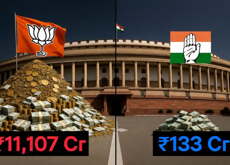 BJP vs Congress Bank Balance