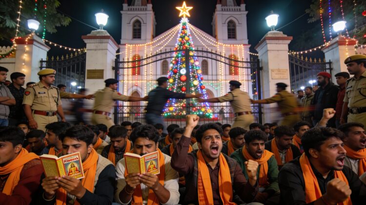Bareilly Christmas Protest Bajrang Dal