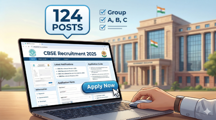 CBSE में सरकारी नौकरी का धमाका, 124 पदों पर आई CBSE Group A B C Recruitment 2025 1 CBSE Group A B C Recruitment 2025