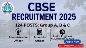 CBSE Recruitment 2025