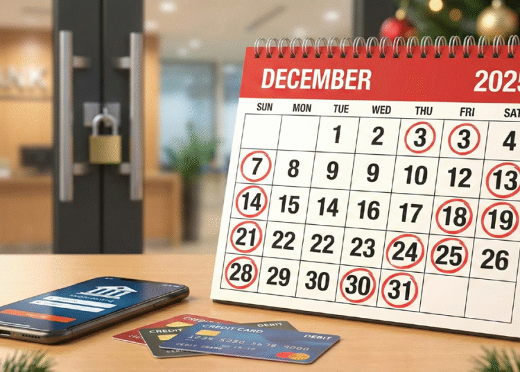 December Bank Holidays