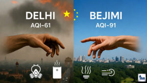 Delhi Air Pollution, Beijing vs Delhi AQI