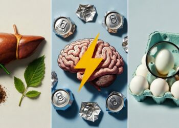 Health News Collage (Liver, Brain, Eggs)