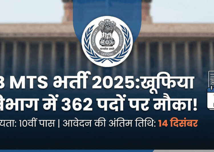 IB MTS Recruitment 2025