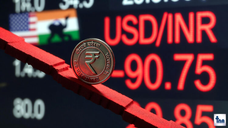 डॉलर के मुकाबले 90.75 पर पहुंचा रुपया, अब तक की सबसे बड़ी गिरावट Indian Rupee News 1 Indian Rupee News