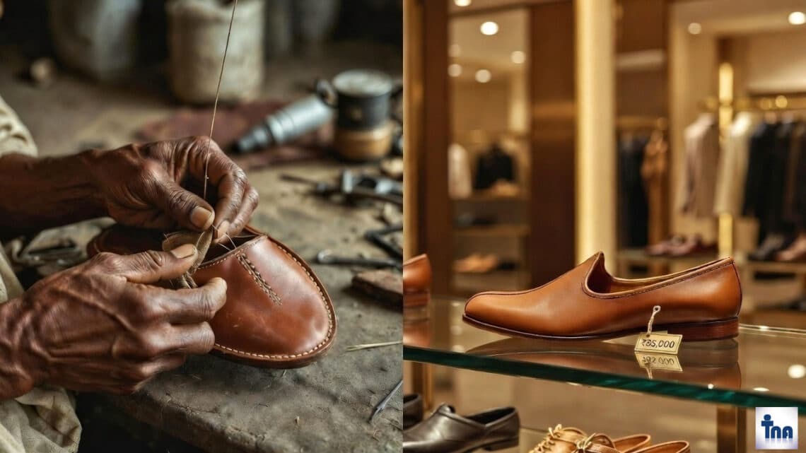 Kolhapuri Chappal Prada Deal: 1500 की चप्पल अब 85 हजार में बिकेगी! 1 Kolhapuri Chappal Prada