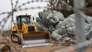 Lord Vishnu Statue Vandalized