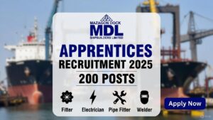 Mazagon Dock Apprentices Recruitment 2025