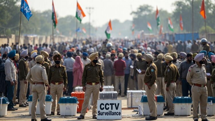 Punjab Election Update: 7 साल बाद कल होगा महामुकाबला, चप्पे-चप्पे पर पहरा 1 Punjab Election Update