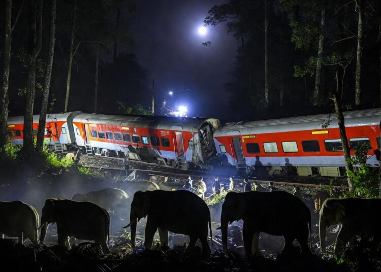 Rajdhani Express Elephant Accident