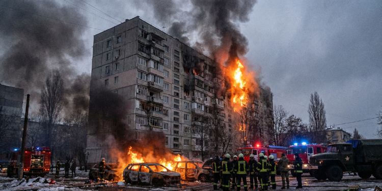 Russia-Ukraine War Drone Attack