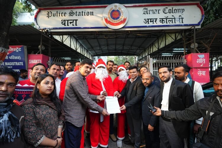 Santa Claus in Police Station