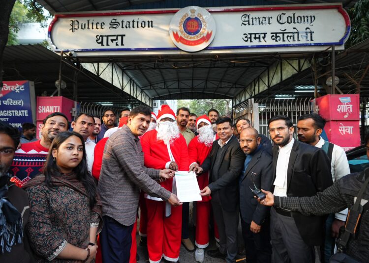 Santa Claus in Police Station