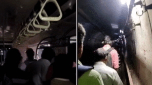 metro train in Chennai suddenly stopped midway