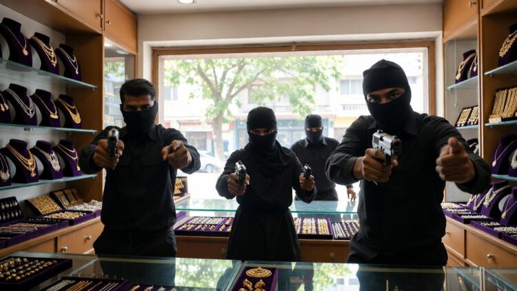 Navi Mumbai Robbery: Gun Point पर Seawoods ज्वेलरी शॉप में दिनदहाड़े लूट 1 Navi Mumbai Robbery