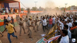 Owaisi Rally Hungama