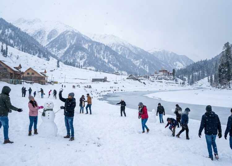 Snowfall North India