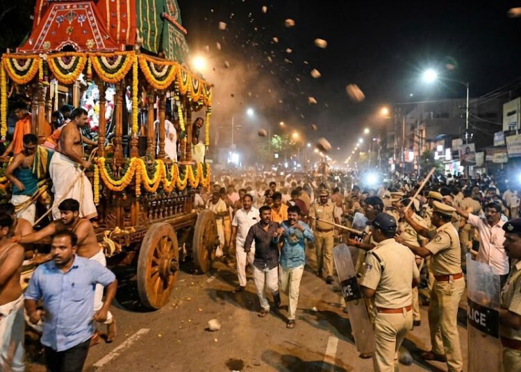 Stone Pelting Rath Yatra