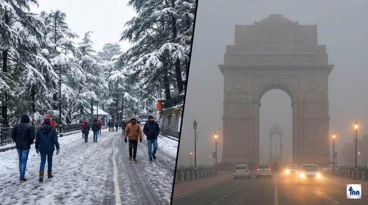 Weather Update: पहाड़ों पर बर्फबारी का तांडव, दिल्ली-यूपी में कोहरे का 'रेड अलर्ट'! 1 Weather