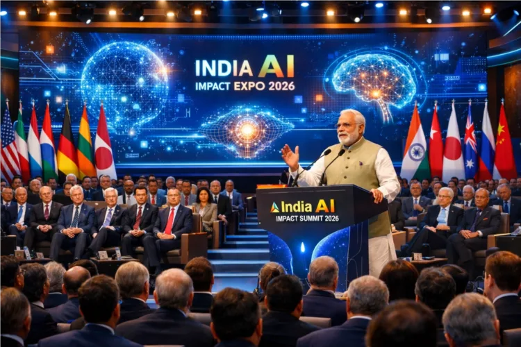 AI Summit Delhi 2026: भारत में शुरू हुआ ऐतिहासिक AI समिट, 16 देशों के नेता शामिल 1 AI Summit Delhi 2026