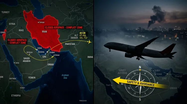 Air India flights Iran Israel conflict