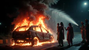 Kapurthala Car Fire
