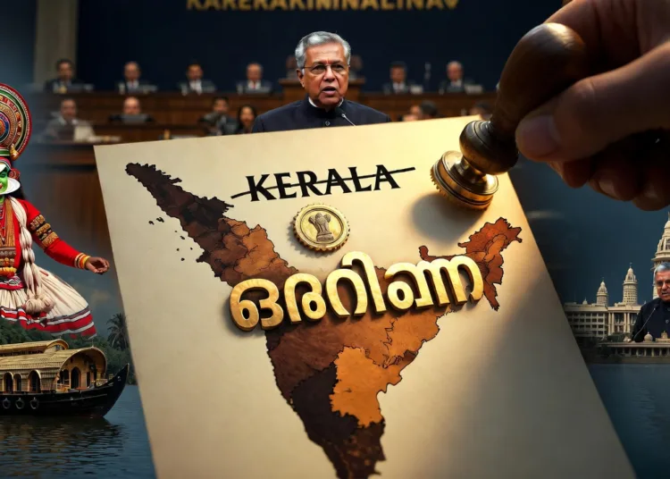 Kerala Name Change