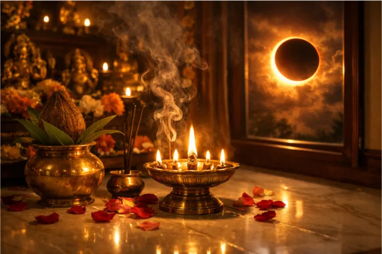 Surya Grahan 2026: सूर्य ग्रहण के बाद ऐसे करें घर को शुद्ध, जानें पूरी विधि 1 Surya Grahan
