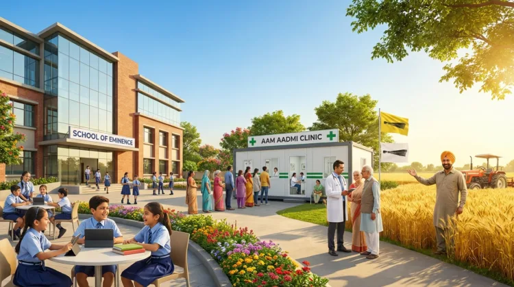 AAP Punjab 4 Years: Speaker संधवां बोले सभी वायदे पूरे, 118 Schools of Eminence और ₹10 लाख हेल्थ बीमा 1 AAP Punjab 4 Years