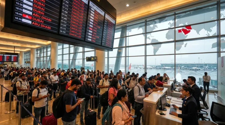 Air India IndiGo Flights Cancelled Dubai
