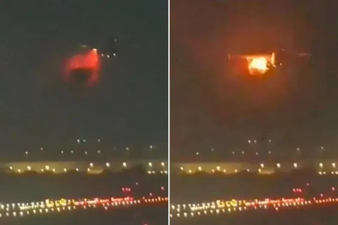 Delta Flight Engine Explodes