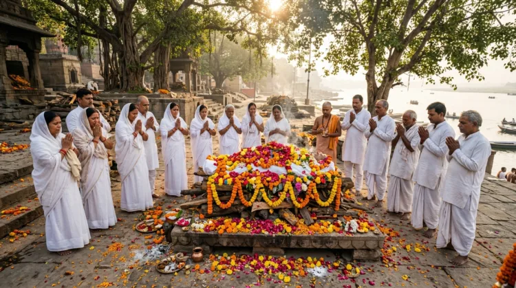 Harish Rana Last Rites: 13 साल कोमा में रहे हरीश को फूलों से सजी चिता पर दी अंतिम विदाई 1 Harish Rana Last Rites